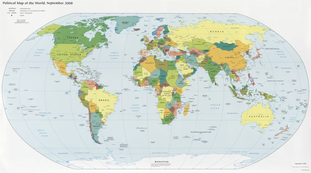 Bản đồ thế giới năm 2013
