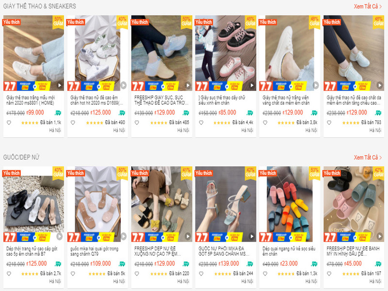 Suri cung cấp nhiều mẫu giày thể thao mới lạ, giày đính đá độc đáo