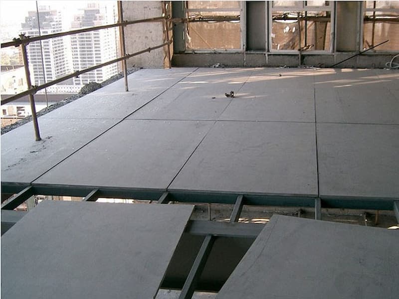 Vật liệu xây dựng mẫu nhà tiền chế: tấm lót sàn nhà chống thấm
