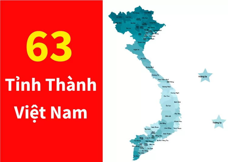Các tỉnh thành Việt Nam hiện nay