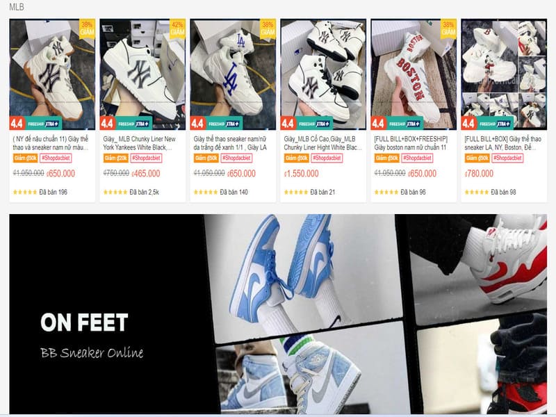 BB Sneaker Online với nhiều mẫu giày phá cách, độc đáo phù hợp với giới trẻ